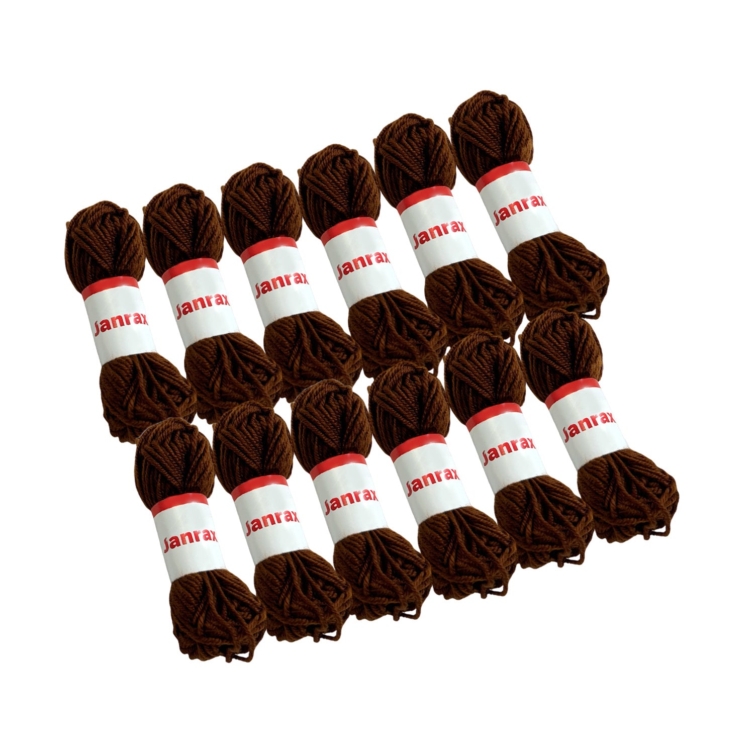 Brown Acrylic Yarn Roll – 10g, 4 Strand 8 Ply Knitting Wool