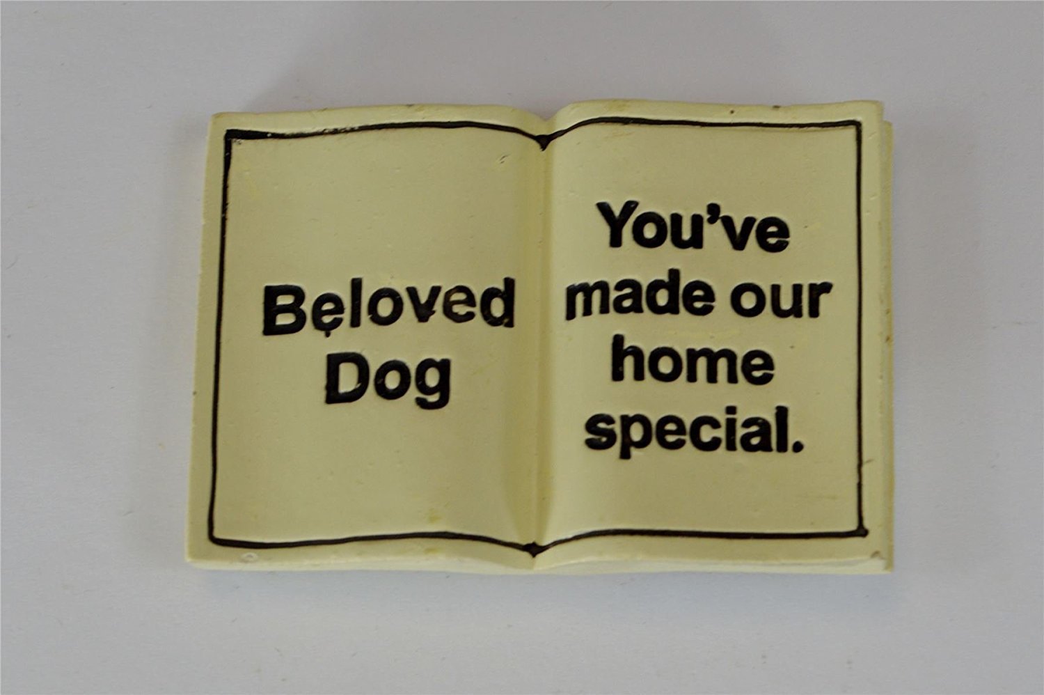 Beloved Dog Memorial Stone - Grave Book Marker - "Beloved Dog"