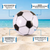 Inflatable Football 40cm - Kids Beach Day Summer Fun Small Football Playground Game Garden Paddling Pool