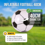 Inflatable Football 40cm - Kids Beach Day Summer Fun Small Football Playground Game Garden Paddling Pool