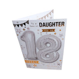 To a special Daughter You're 18 Balloon Boutique Greeting Card