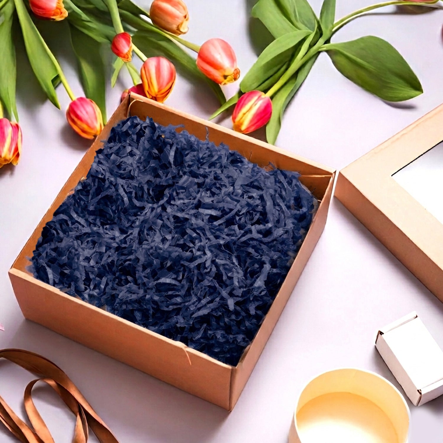 Navy Blue Tissue Shred 1kg