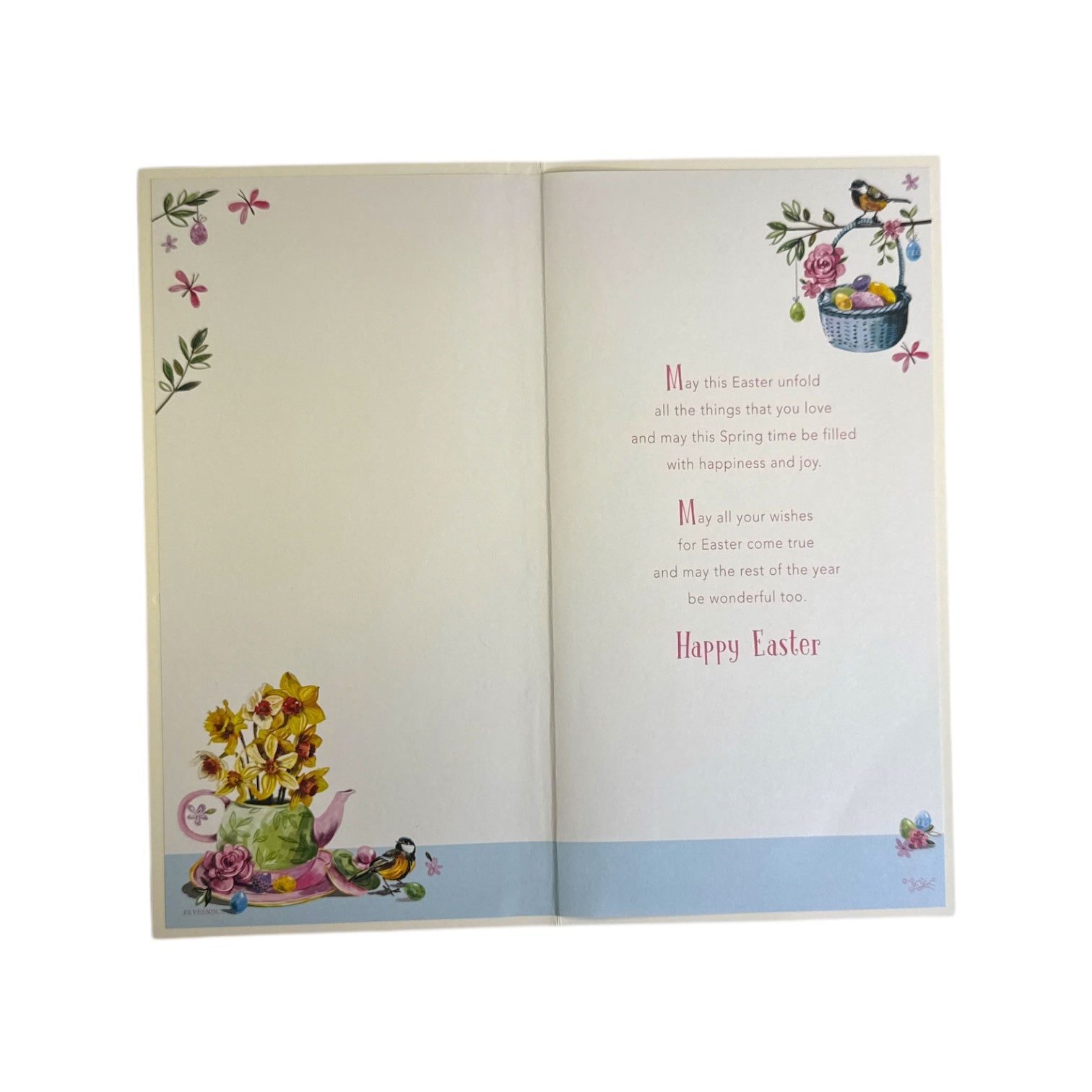 To All The Family Chicks And Eggs Floral Easter Card
