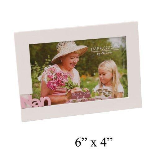Nan 6" x 4" Cut Out Ivory Wooden Frame by Juliana FW924N