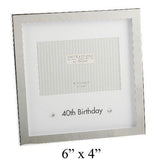 Juliana S/P Small Box Frame/Printed Mount - 40th Birthday