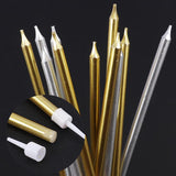 Pack of 6 Golden Smokeless Birthday Cake Candles