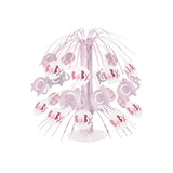 Pink Floral Elephant Cascade Centerpiece 8.5"