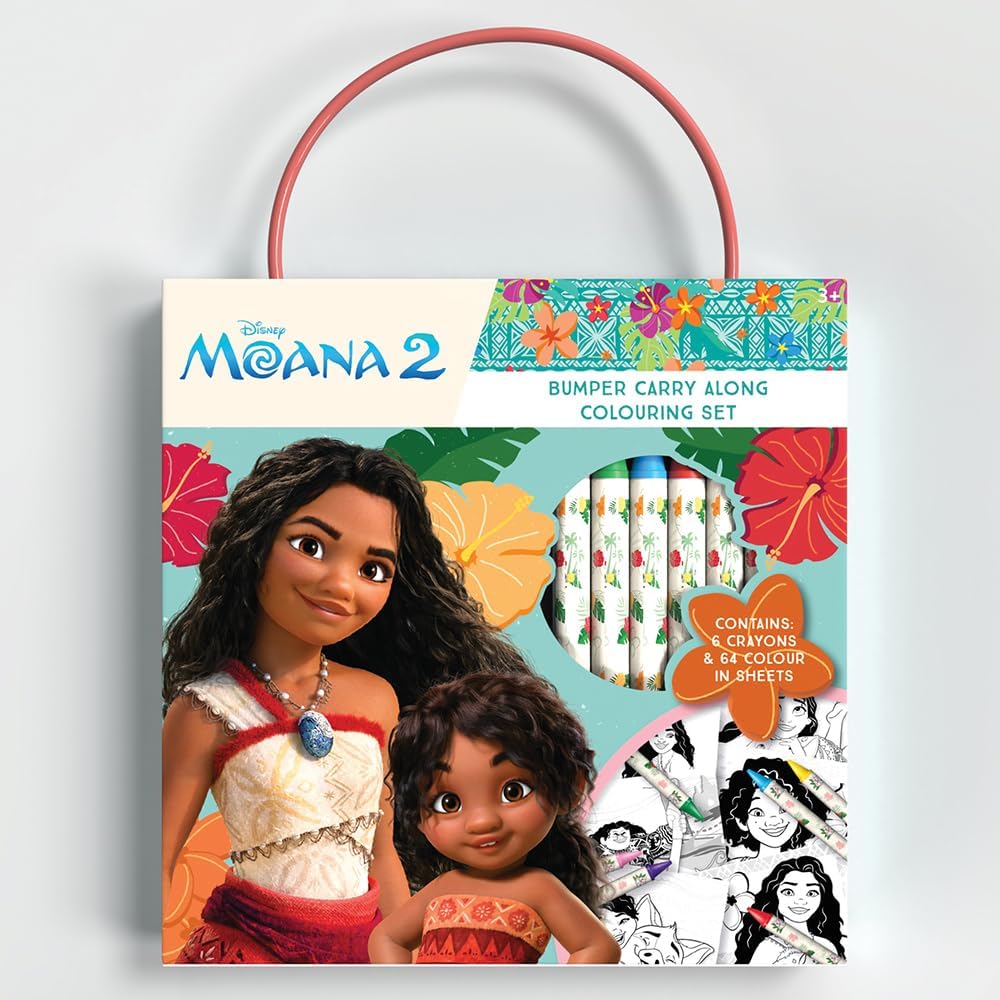 Disney Moana 2 Bumper Carry Along Colouring Set