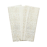 Pack of 10 Flowers Garden Gold Metallic Plastic-Free 18gsm Tissue Paper Sheets 50x70cm