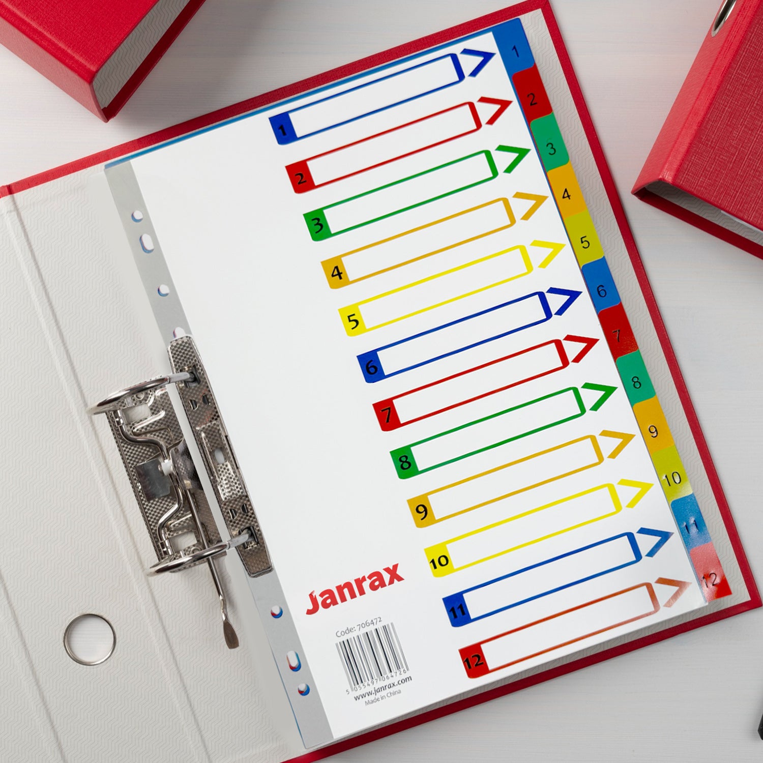 A4 31 Part Polypropylene Dividers with Reinforced Index Cover