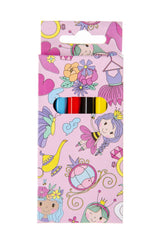 6 Pieces Princess Colored Pencils 9cm