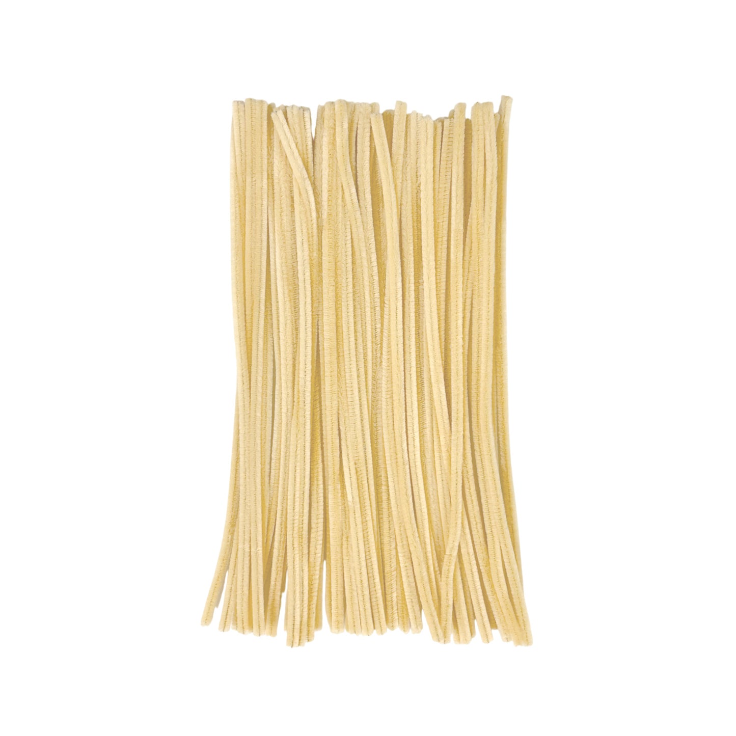 Pack of 50 Ivory Coloured Pipe Cleaners 30cm x 6mm Craft Chenille Stems