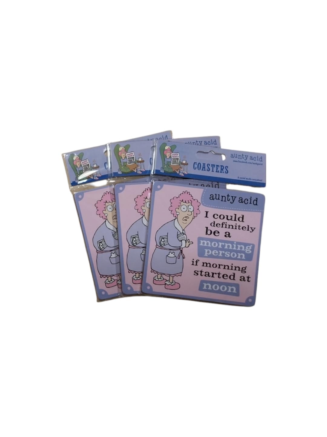 Aunty Acid Coaster Morning Person {DNL EBAY}