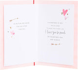 Hearts and Caption Design Fiancee/Fiance Valentine's Day Card