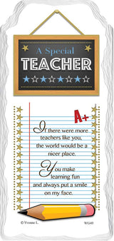 A Special Teacher Sentimental Handcrafted Ceramic Plaque