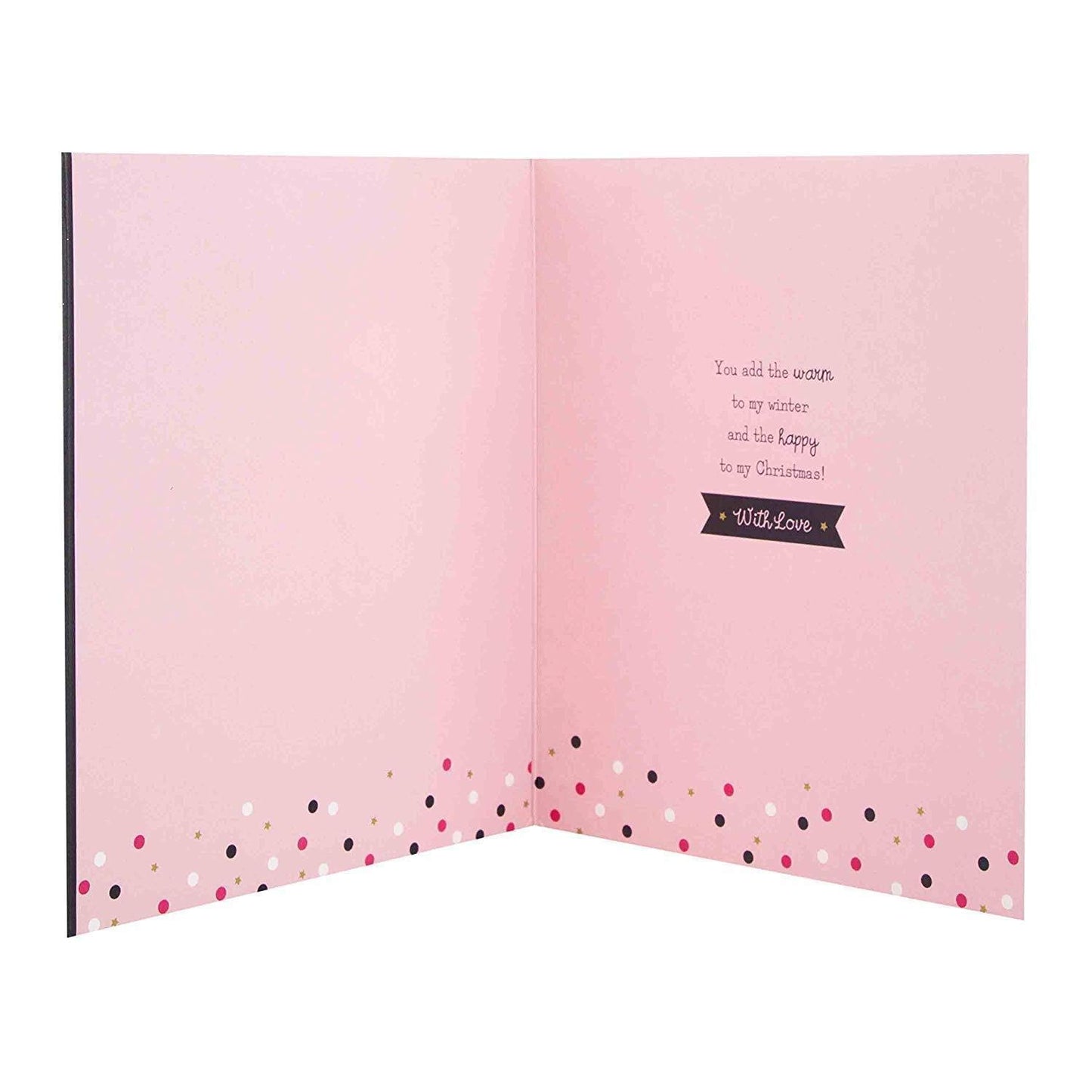 Hallmark 25499249 Medium Girlfriend Christmas Card 'Glitter Shaker' 