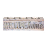 Pavilion Gift Company 31025 Love You More Tea Light Holder, Radiant Reflections, 8-1/2 by 2-1/2-Inch