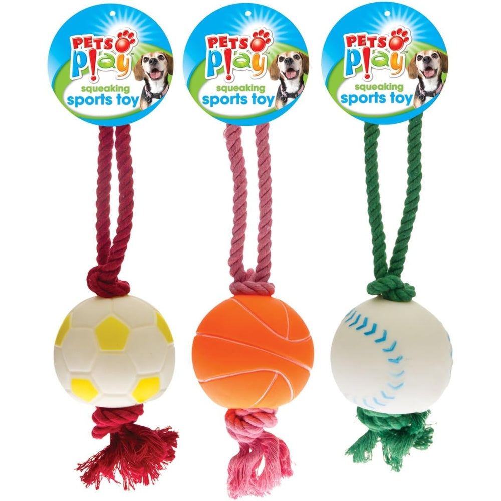 Pets at Play Baseball Squeaking Sports Toy
