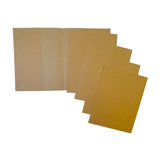 Pack of 5 9x7" Kraft Paper Exercise Book Covers by Janrax