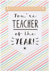 Hallmark Thank You Card "Teacher Of The Year" - Medium