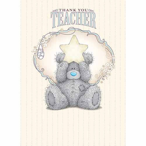 Thank You Teacher Me to You Bear Card
