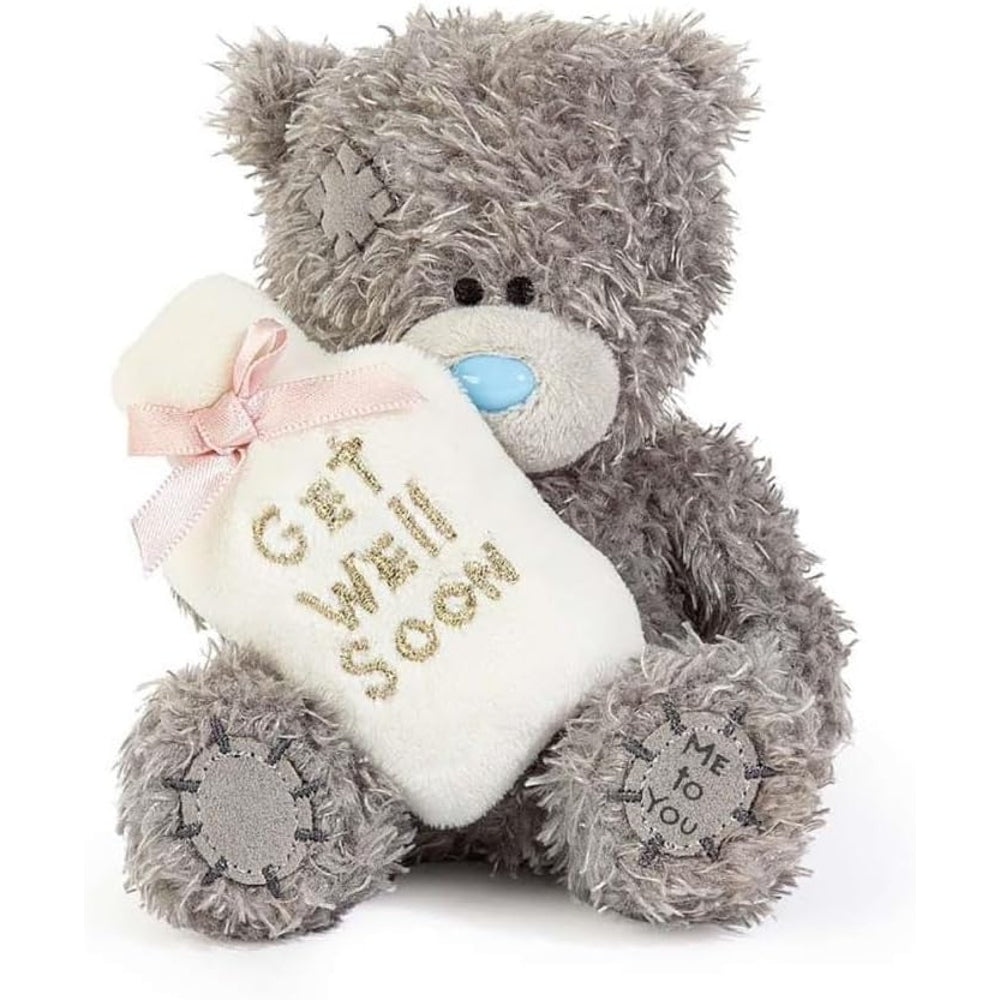 Me to You Tatty Teddy Plush 10cm High Get Well Soon Bear Holding Novelty Hot Water Bottle Official Collection