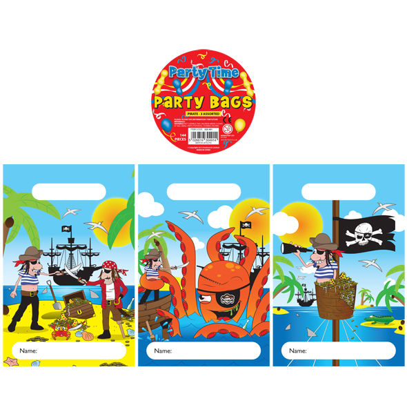 Pack of 144 Pirate Party Loot Bags {DC}