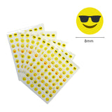 Pack of 315 Smile Face 8mm Self Adhesive Labels