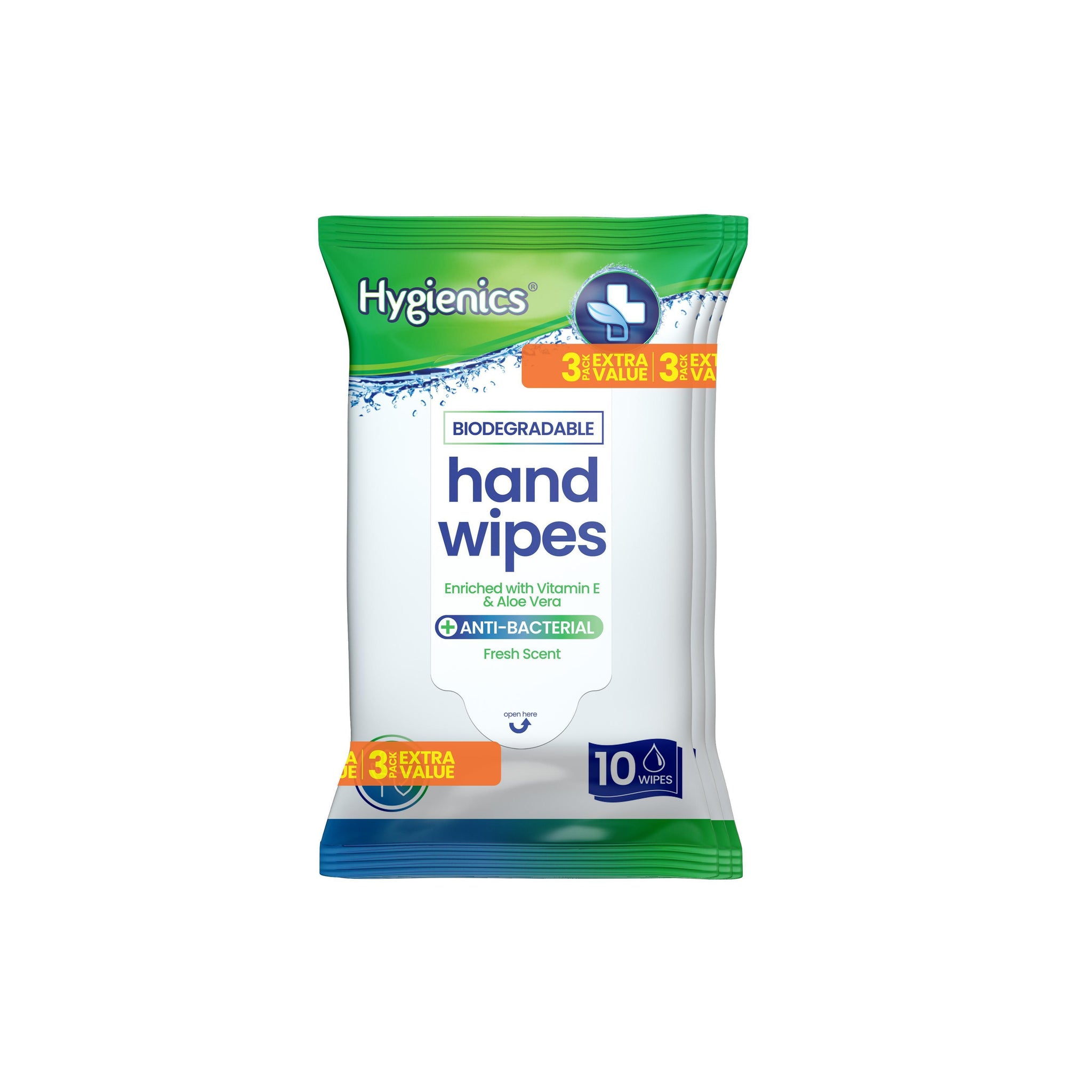 Pack of 30 Hygienics Hand Wipes