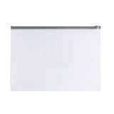 Pack of 12 A6 Clear Zippy Bags with Grey Zip