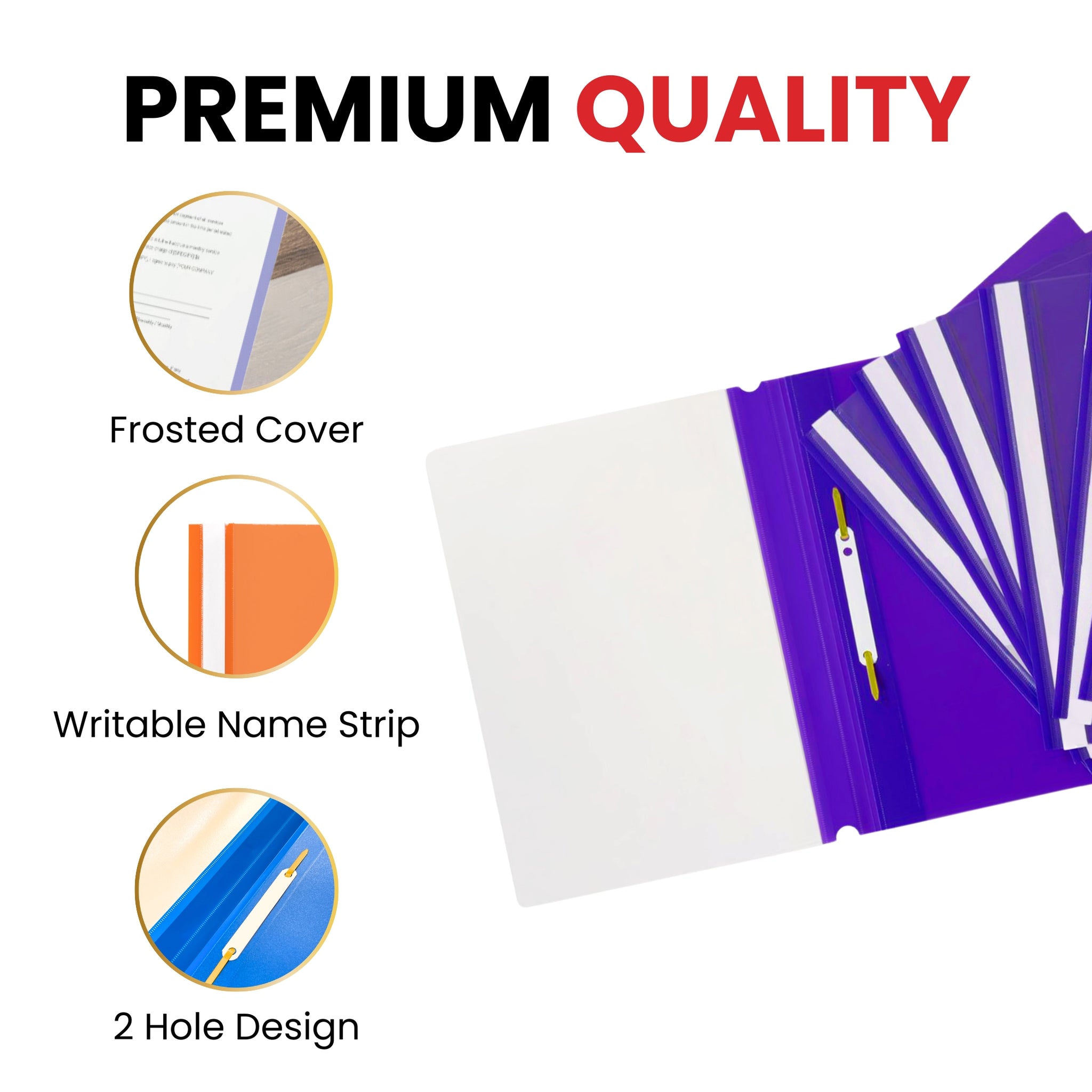Pack of 12 Yellow A4 Project Folders by Janrax