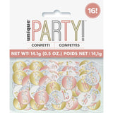 Birthday Rose Gold Glitz Number 16 Confetti 5oz