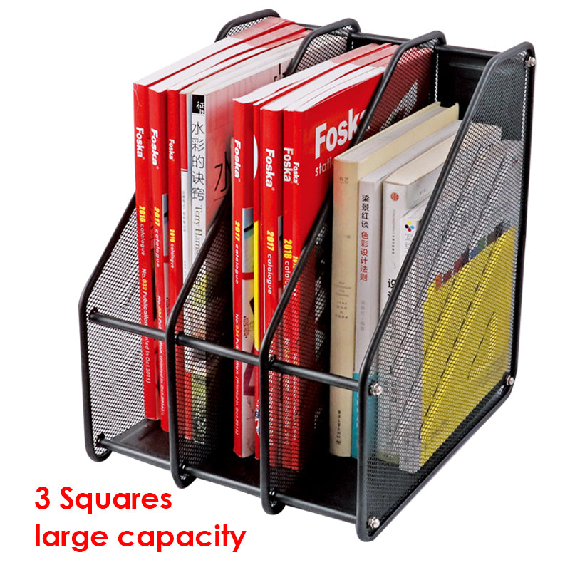 3 Compartment Wire Mesh File Holder