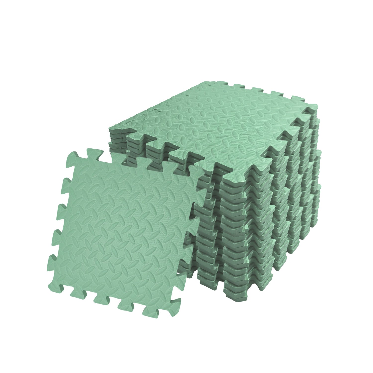 Pack of 4 30x30cm Mint Coloured 1cm Thick EVA Foam Mats