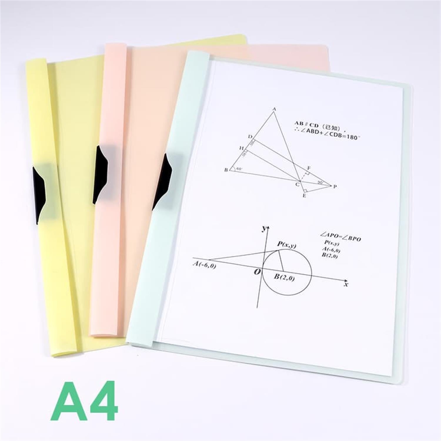 Pack of 6 A4 Documents Storage Organizer Swing Clip Files
