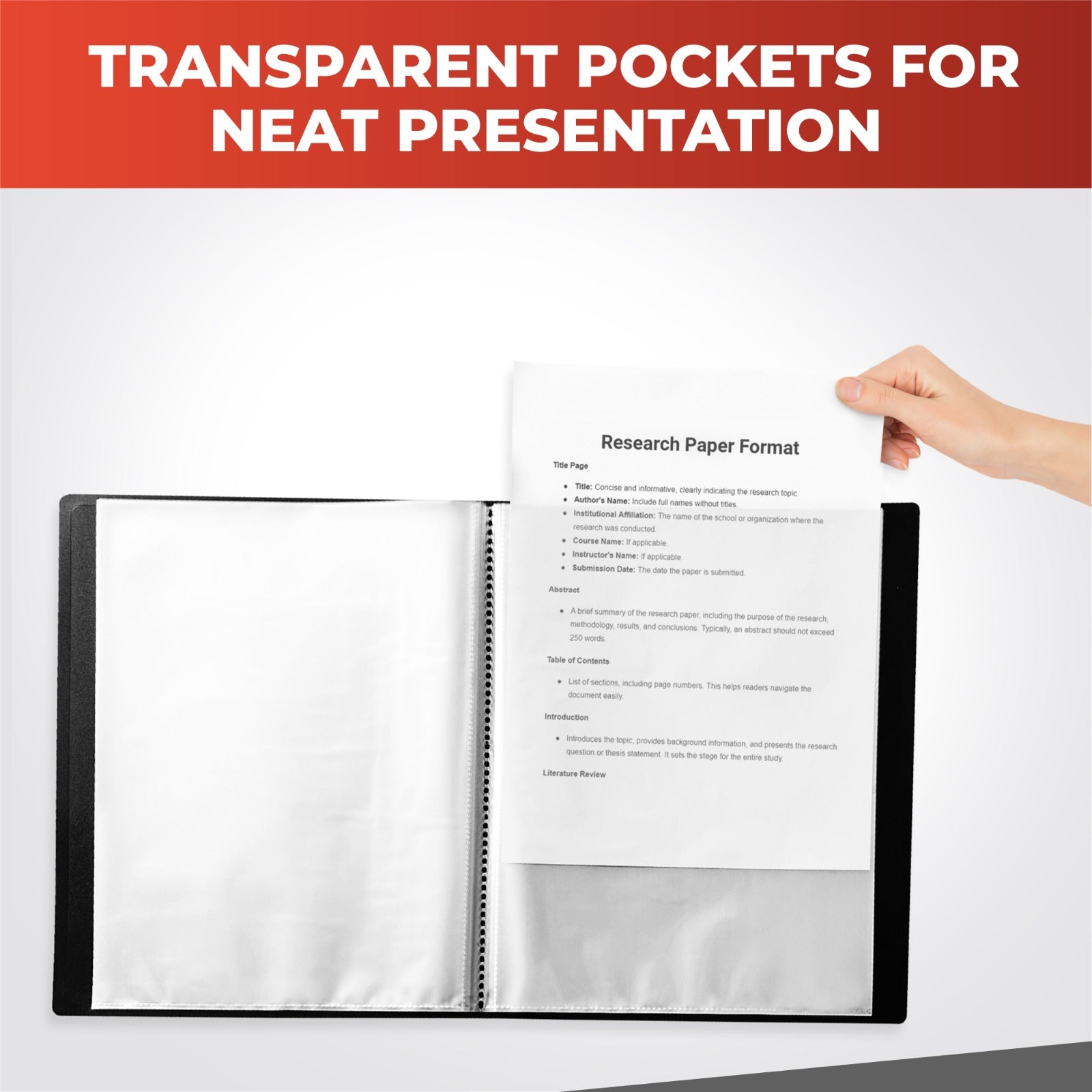 A4 Purple Flexible Cover 10 Pocket Display Book