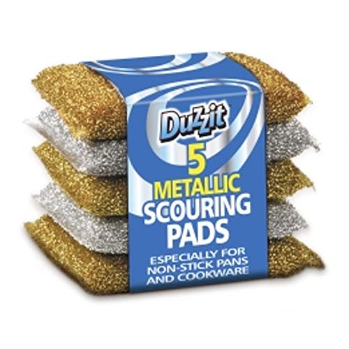 Pack of 5 Metallic Scouring Pads