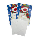 Pack of 20 Snowman Christmas Thank You Sheets With Envelopes