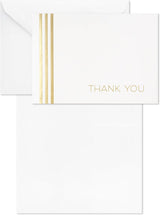 Gold Foil Pack of 40 in 4 Designs Thank You Cards