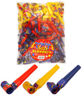 Pack of 8 Party Time Jazzy Design Blowout 4cm (Assorted colours) {DC}