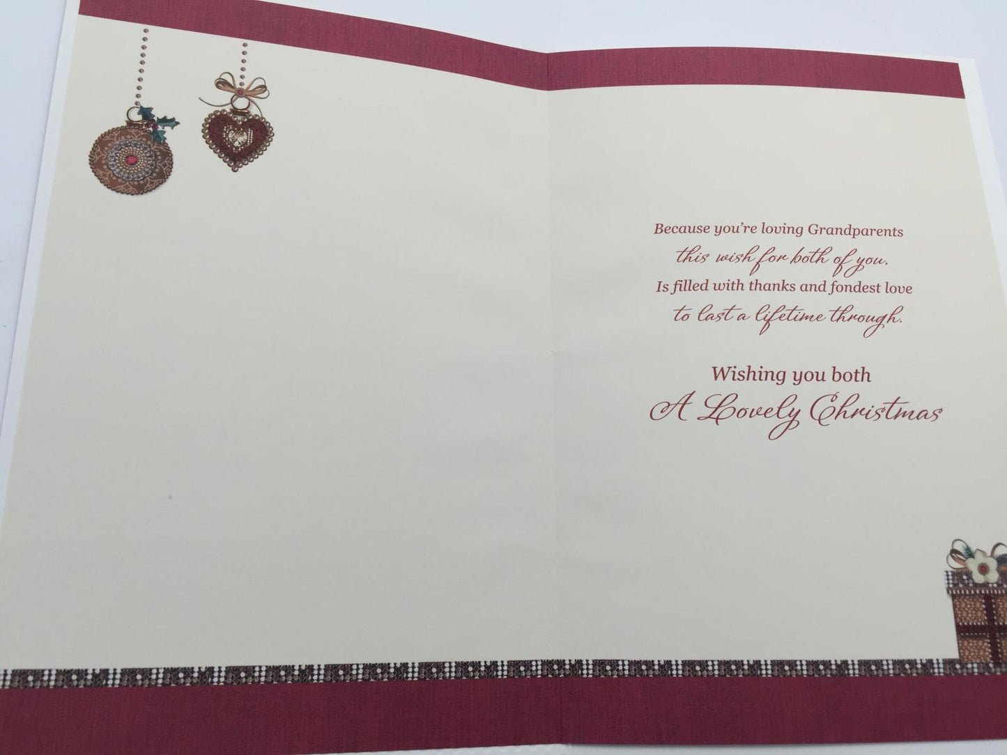 Grandma And Granddad Christmas card By Carte Blanche 