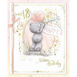 Bear Tying Banner To Tree 18th Birthday Card
