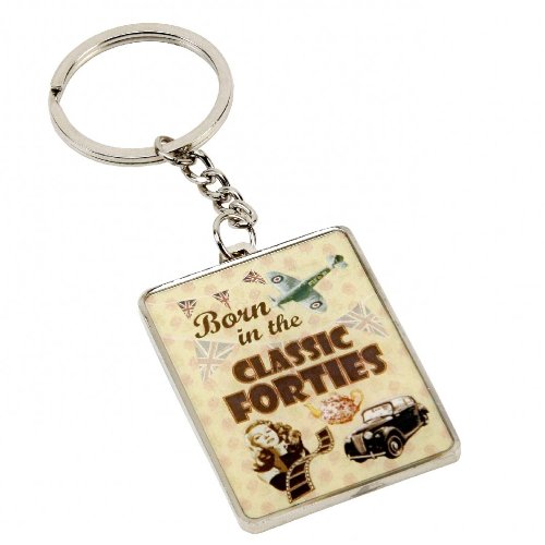 Born in the Classic Forties Keyring, Gift