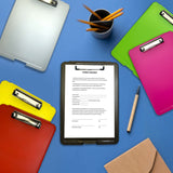 A4 Pink Clipboard Box File - Storage Filing Case