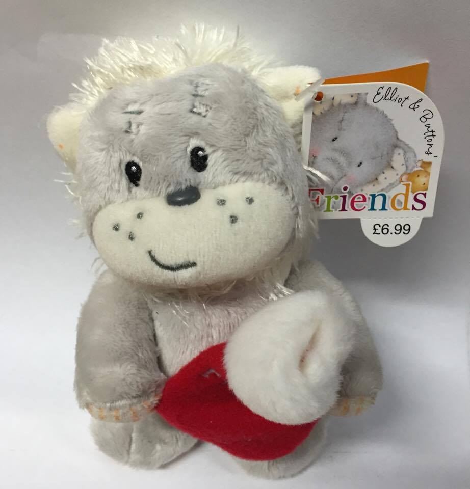 Elliot and Buttons "Best Friend" Lloyd Lion Cuddly Toy with Xmas Stocking