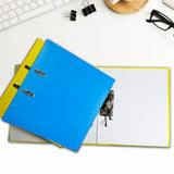 A4 Black Paperbacked Lever Arch File by Janrax