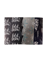 Single 3m Christmas Text OR Tree Design Gift Wrap Roll {DC}