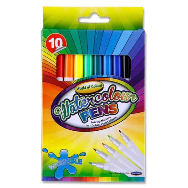 Box of 10 Watercolour Markers by World of Colour {DC}