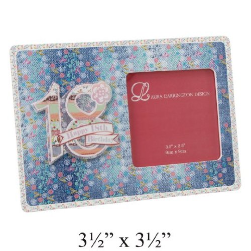 Laura Darrington Patchwork Coll MDF Frm Happy 18th Birthday