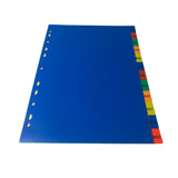 A4 Jan - Dec Month Polypropylene Dividers with Reinforced Index Cover